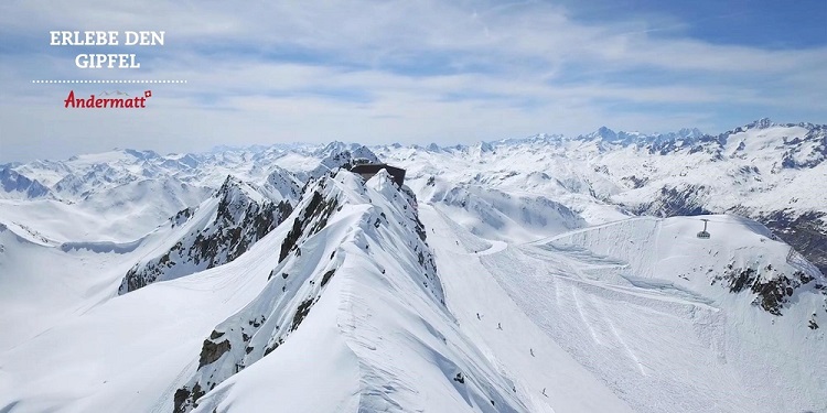 andermatt skiresort skigebied zwitserland