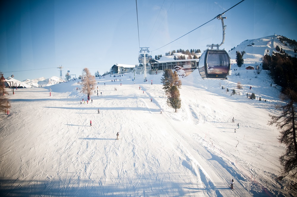 het skiresort van Veysonnaz in Les Quattre Vallées Zwitserland