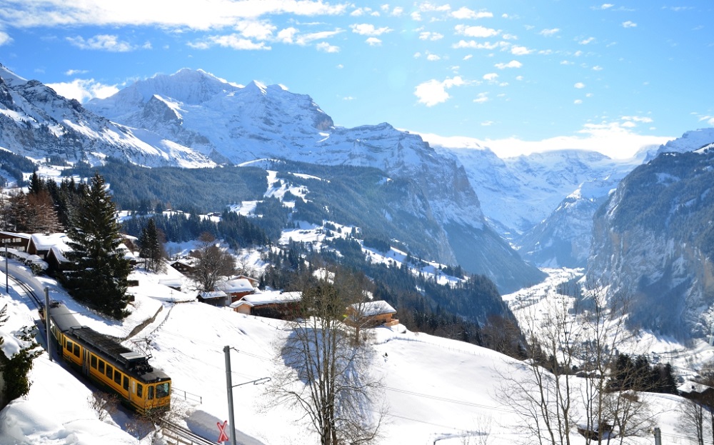 wengen skiën skivakantie zwitserland