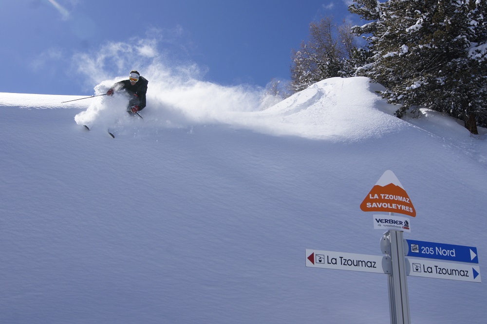 off piste skiën in Les Quattre Vallées Zwitserland