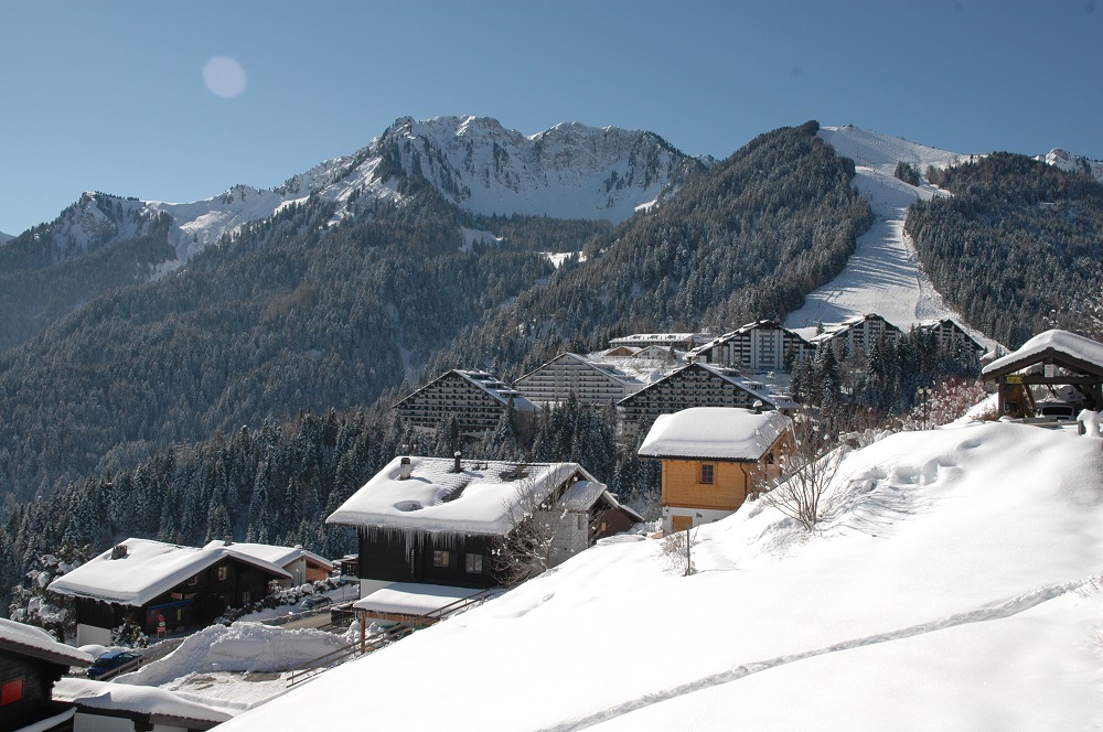 Torgon skidorp in les portes du soleil mont blanc