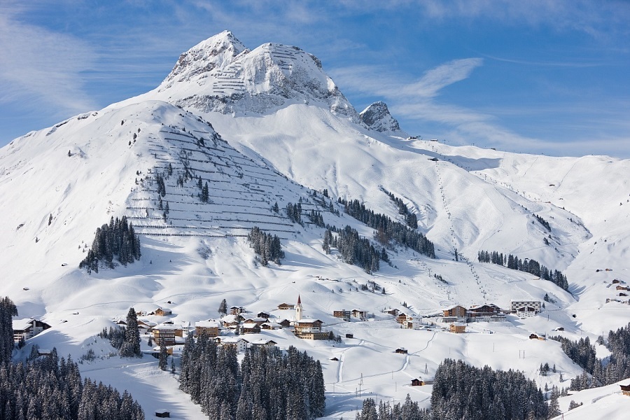 skidorp Warth in Ski Arlberg voor families en beginners