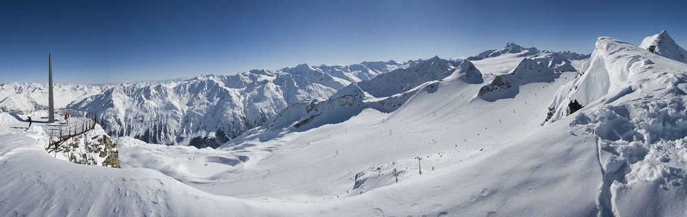 skigebied Sölden Tiefenbach gletsjer