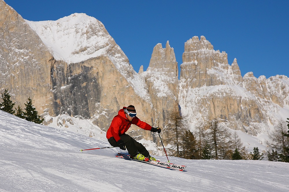 skigebied val di fassa italie