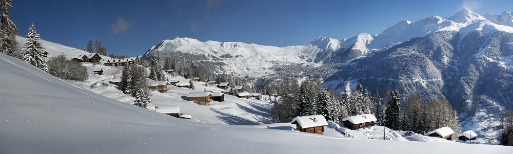 mondain skiresort Verbier in Zwitserland